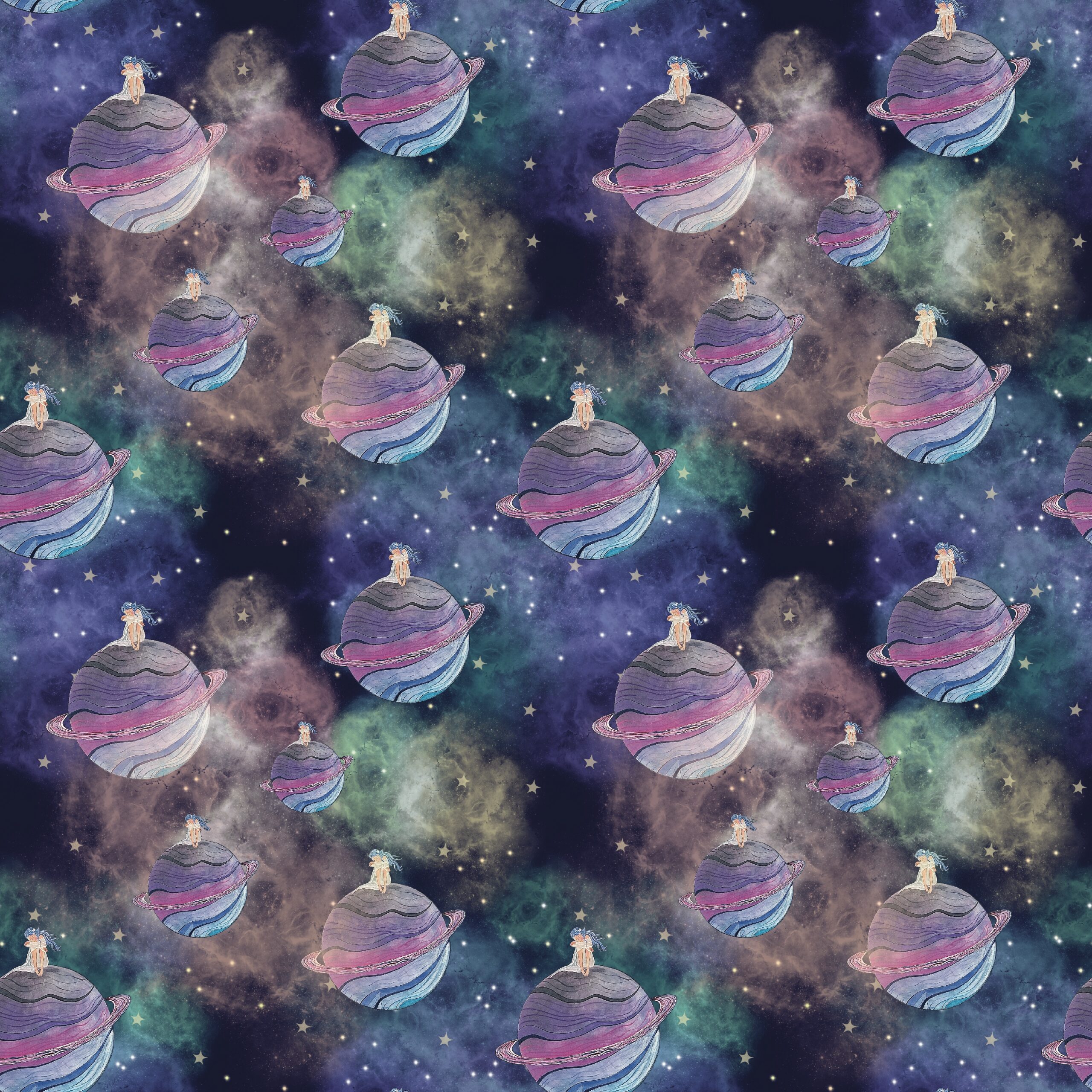 Luft und Licht und Sternenstaub: Digital-Drucke/Seamless Patterns (Bundle) – Bild 2